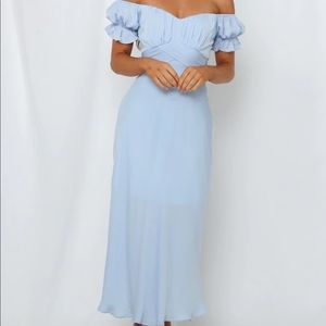 Native Brand Light Blue Midi Dress